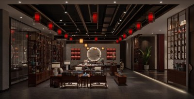 新中式家具展厅3D模型下载